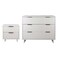 Manhattan Comfort Granville White 3-Drawer Dresser and 2-Drawer Nightstand, Set of 2 GRAN041 - alternate 7